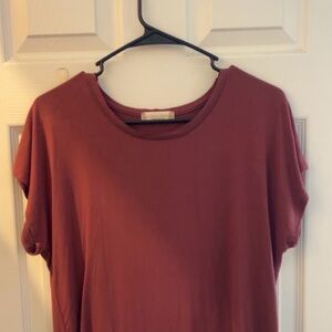 Altar'd State Dusty Rose Short Sleeve Top